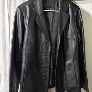 Women's Black genuine Leather Jacket